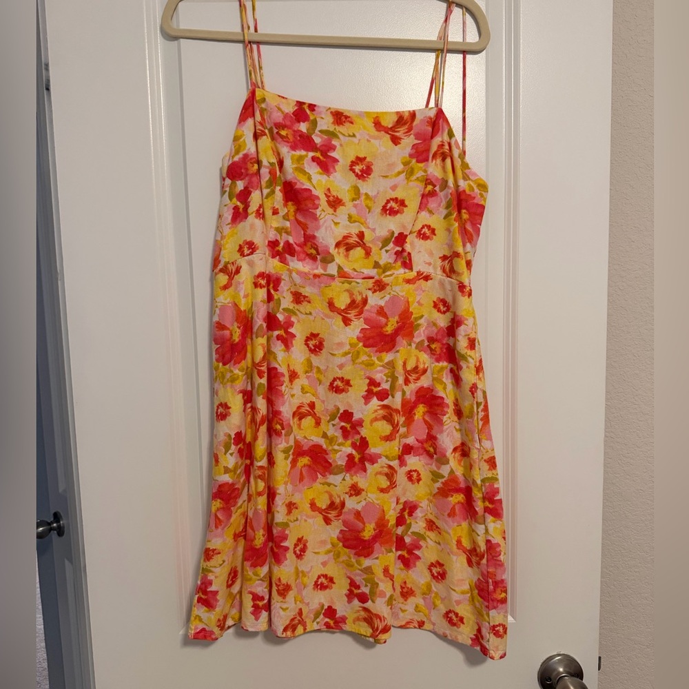 Old Navy Floral Mini Dress - Yellow and Pink